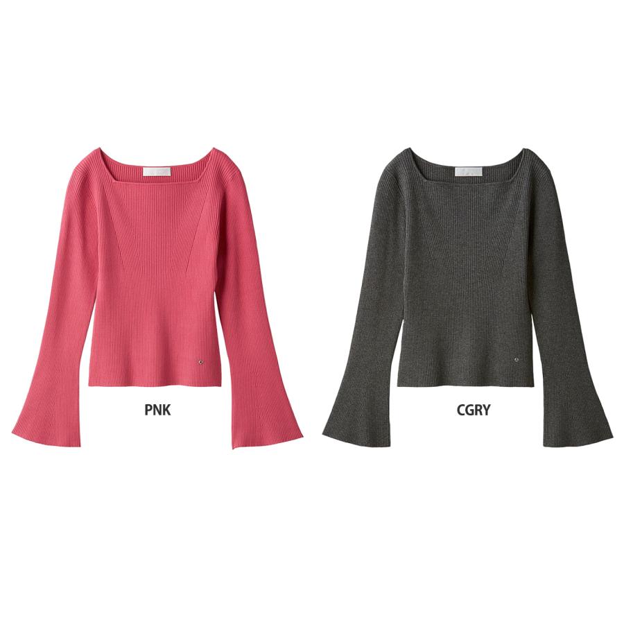 CELFORD（セルフォード） スクエアネックリブニットプルオーバー