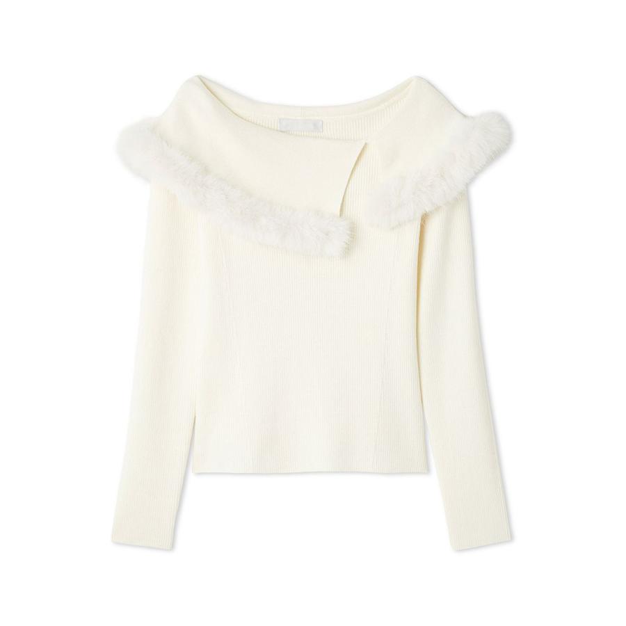 CELFORD（セルフォード） SALE30%OFF シルクカシミヤ混ファートリム