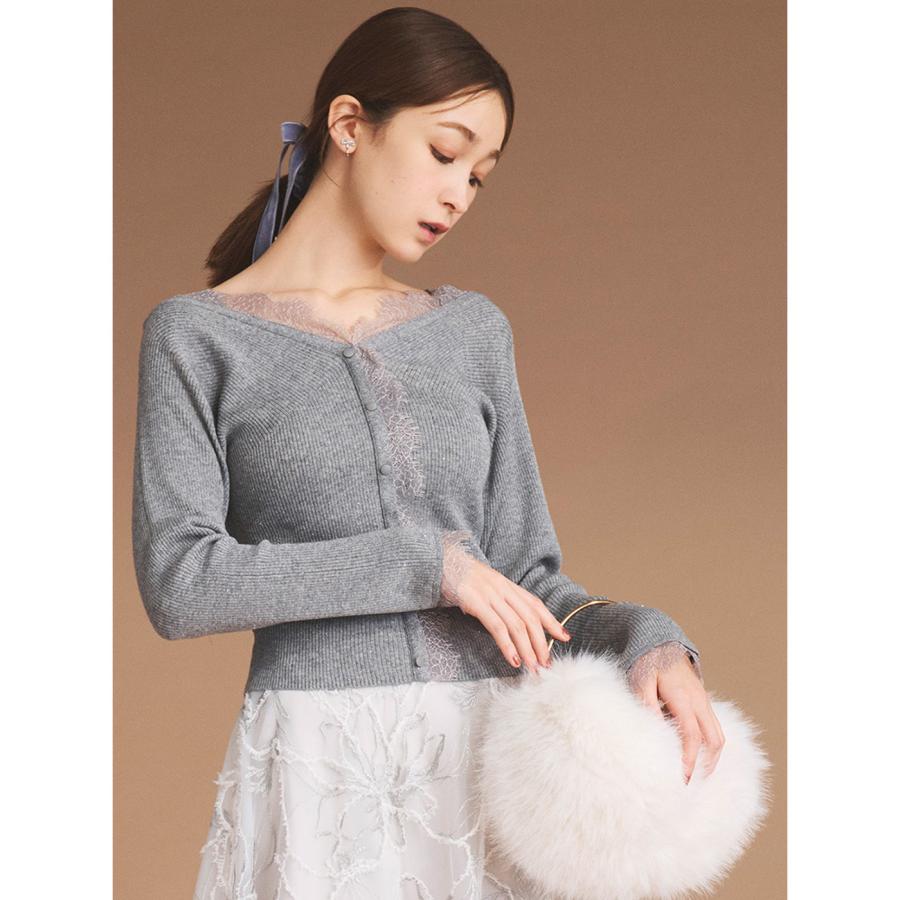 CELFORD（セルフォード） レーストリムニットプルオーバー cwnt254146