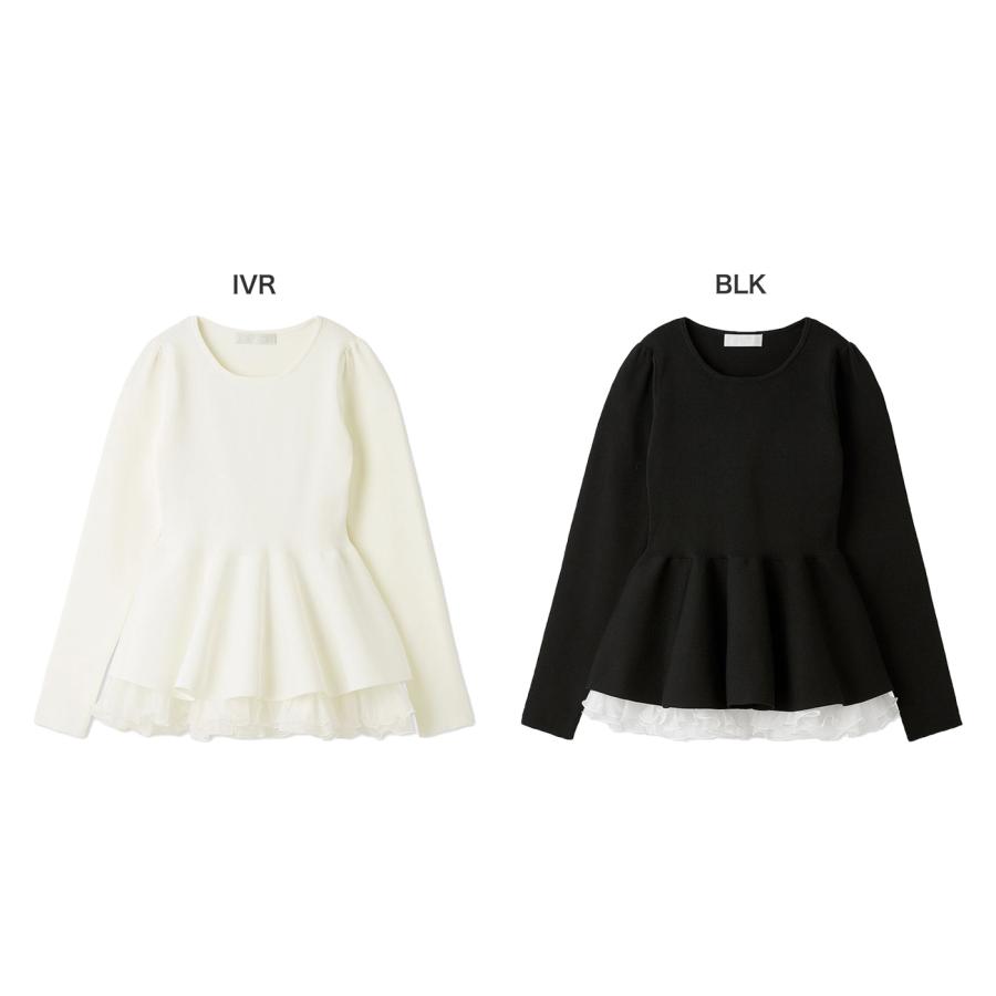 CELFORD（セルフォード） ペプラムドッキングニットプルオーバー