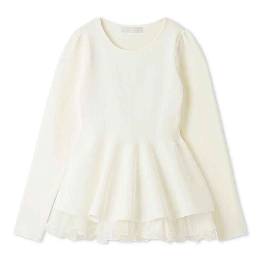 CELFORD（セルフォード） ペプラムドッキングニットプルオーバー