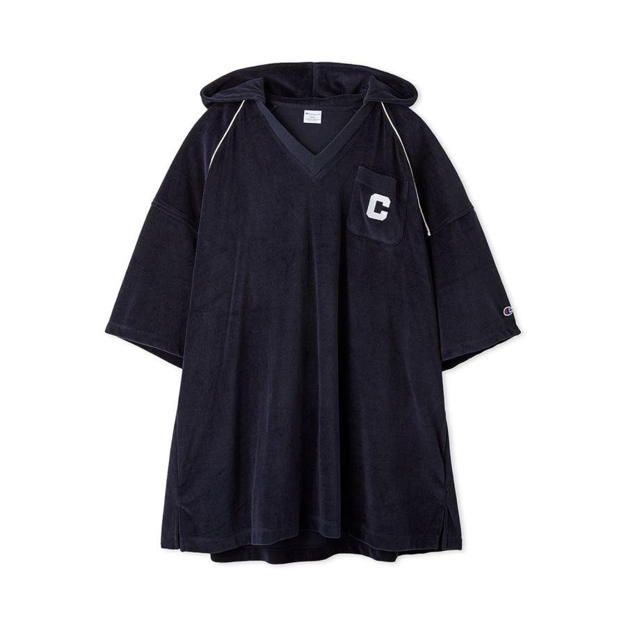 最終値引き！新品   フード付きワンピース セットアップ対応】トリアセダブルジョーゼット シフォン