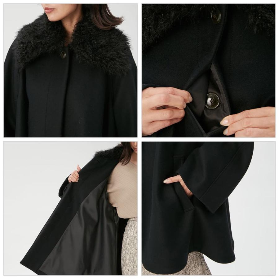 2WAYファーカラーテントラインコート　フレイアイディー フレイ アイディー FRAY I.D 2WAYファーカラーテントラインコート