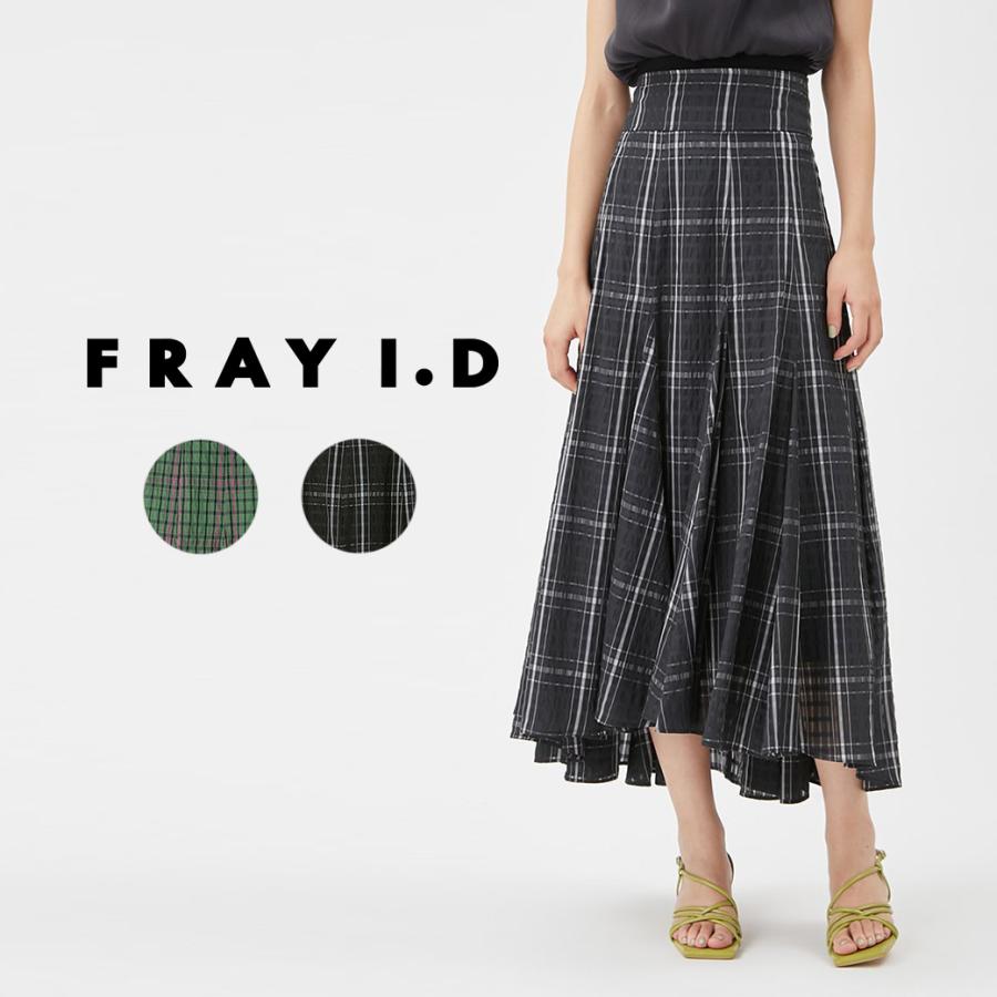 SALE40%OFF FRAY I.D フレイアイディー シアーチェックフレアスカート