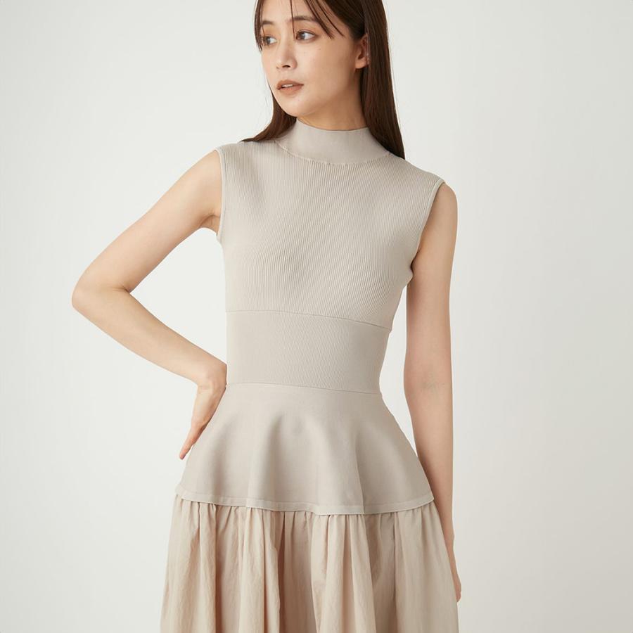 FRAY I.D フレイアイディー タフタコンビニットワンピース fwno244232 