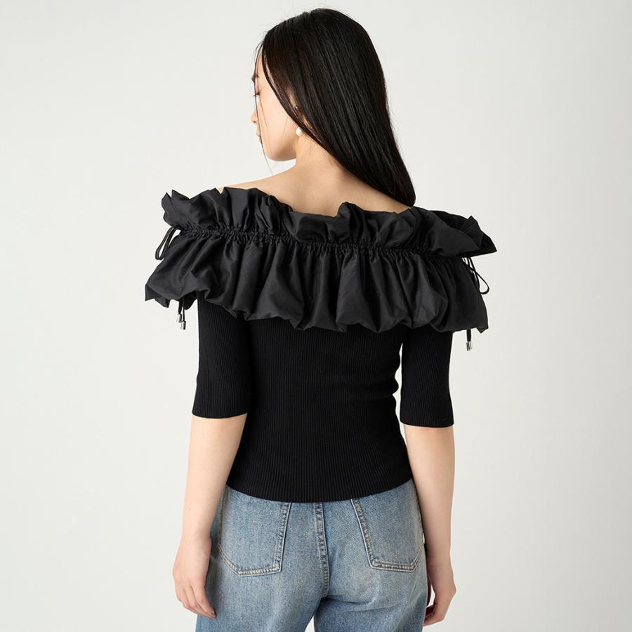 open yy FW24 トップス グレー M2464 レイヤードレースT(M ホワイト): トップス - RNA ONLINE