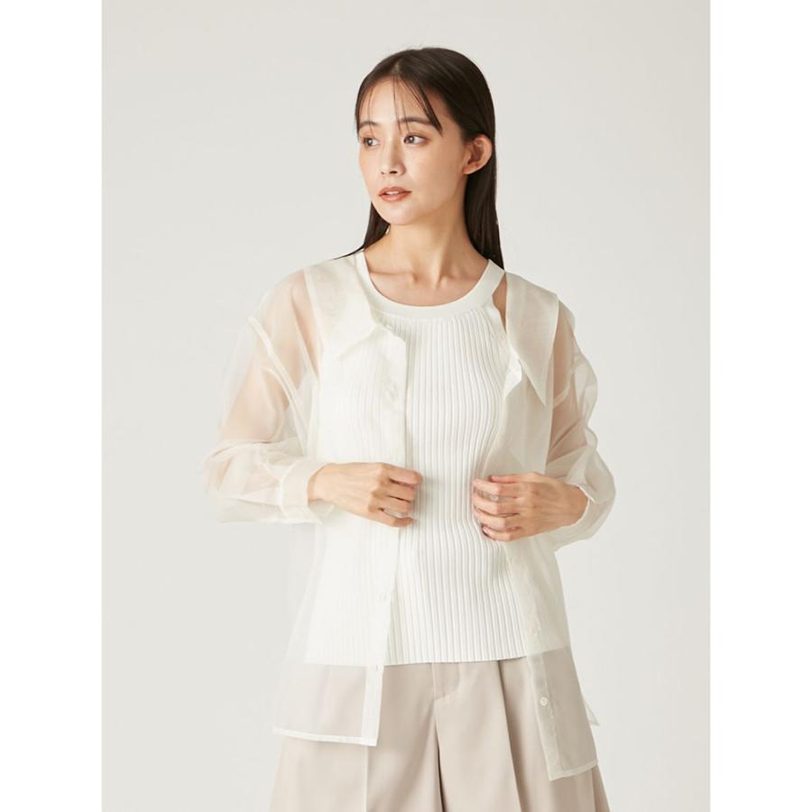 FRAY I.D カシュクールシャツ レイヤードニット FRAY I.D (フレイアイディー)カシュクールシャツレイヤードニット 25春