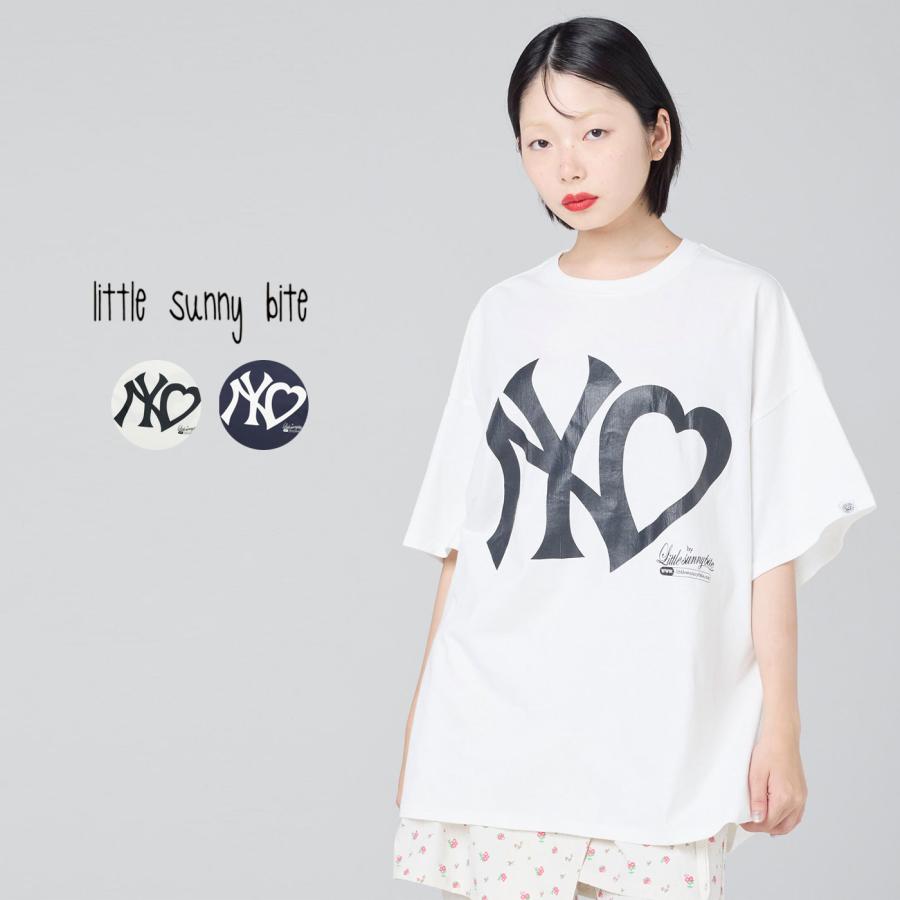 リトルサニーバイト NY logo big tee NYロゴ入りビッグTシャツ lsb