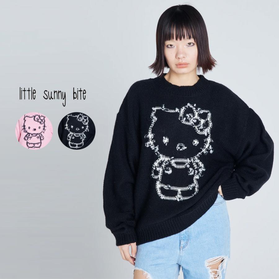 ハローキティ × リトルサニーバイト ニットトップス lsb-ltop ハローキティ × リトルサニーバイト ニットトップス lsb-ltop