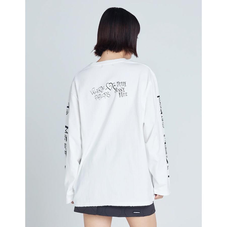 SALE30%OFF little sunny bite リトルサニーバイト Valerie Phillips x little sunny bite photo long tee ヴァレリー・フィリップス フォトロングTシャツ lsb-ltop-043a レディース オーバーサイズ SALE30%OFF little sunny bite Valerie Phillips x photo long tee