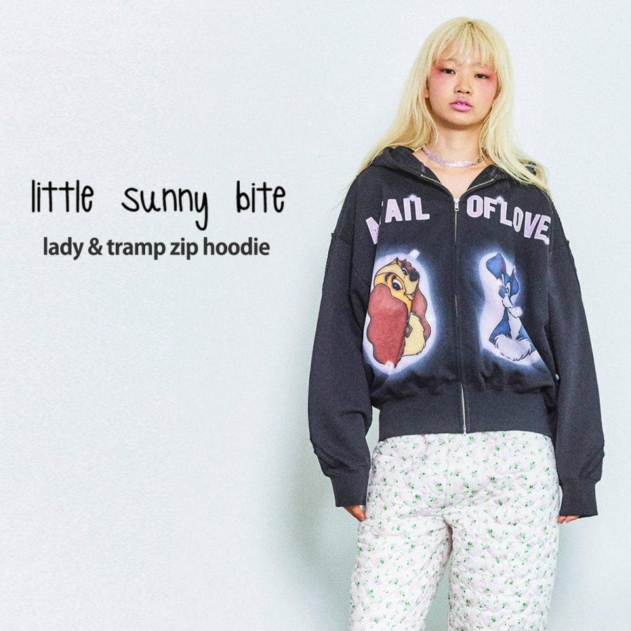 little sunny bite リトルサニーバイト lady & tramp zip hoodie