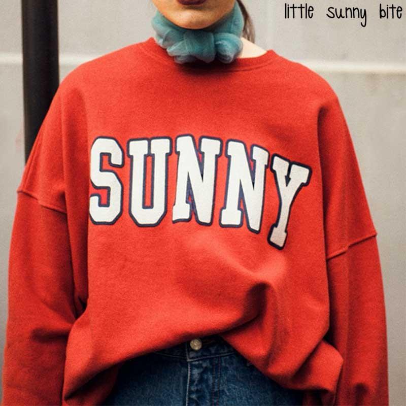 再入荷 Sunny Little サニースウェットトップ Bite Sunny Little Bite トップス レディース 21春夏 Lsb Ltop 114q サニースウェットトップ Top Sweat Sunny 通販 リトルサニーバイト トップス