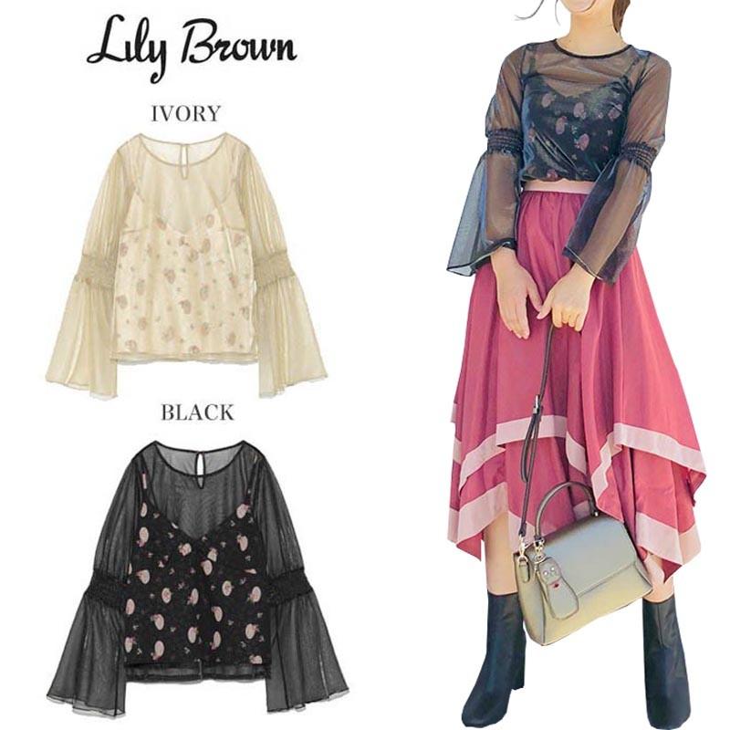 Sale60 Off Lily Brown リリーブラウン トップスレイヤードラメトップス Lwct Lwct セレクトショップムー 通販 Yahoo ショッピング