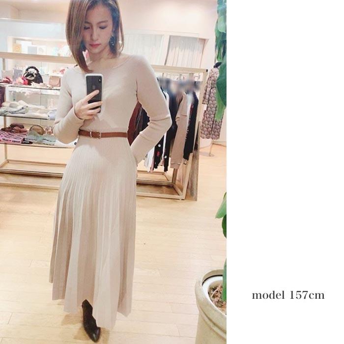 Sale50 Off Lily Brown リリーブラウン 通販 プリーツニットロングワンピース Lwno1960 レディース ニット ロング 長袖 ドレス Lwno1960 セレクトショップムー ヤフー店 通販 Yahoo ショッピング