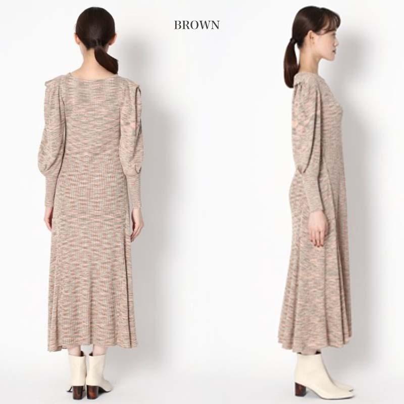Sale Off Lily Brown リリーブラウン 通販 リブ編みニットワンピース Lwno レディース 21春 ロング ドレス Lwno セレクトショップムー 通販 Yahoo ショッピング