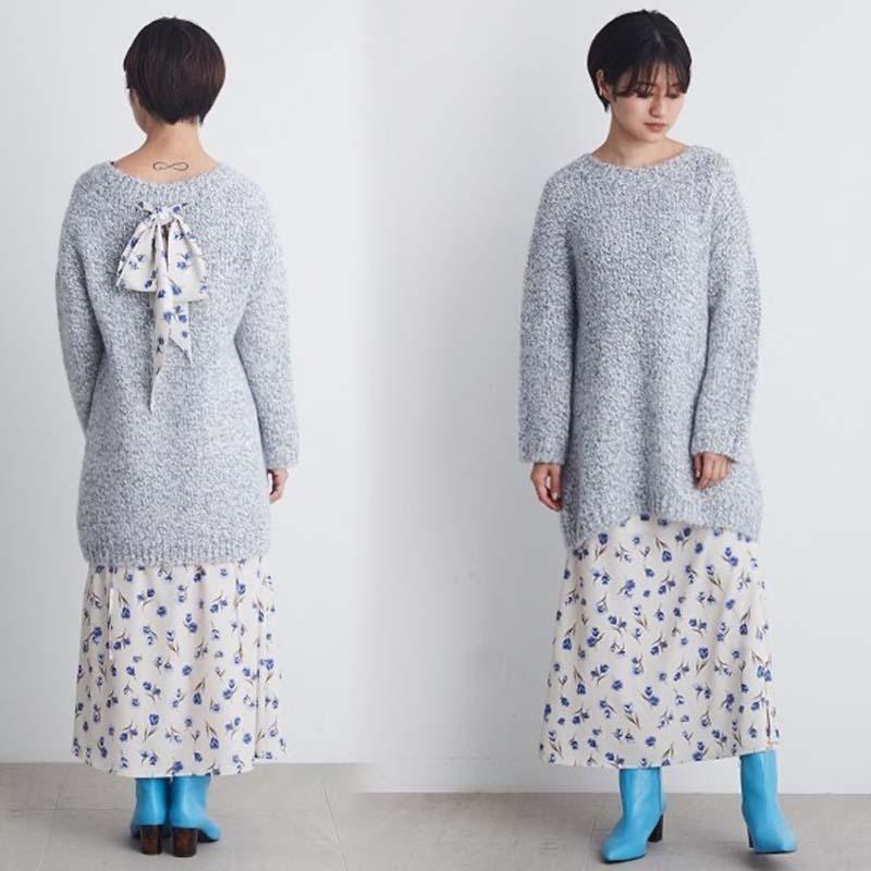 Sale30 Off Lily Brown リリーブラウン 通販 花柄スカーフ付きニットワンピース Lwno レディース 21春 ドレス Lwno セレクトショップムー 通販 Yahoo ショッピング