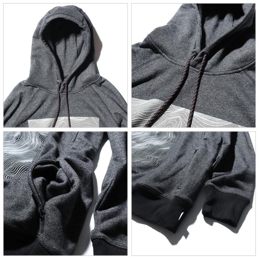 NANGA（ナンガ） SALE20%OFF NANGA ECO HYBRID CONTOUR MAP LOGO SWEAT