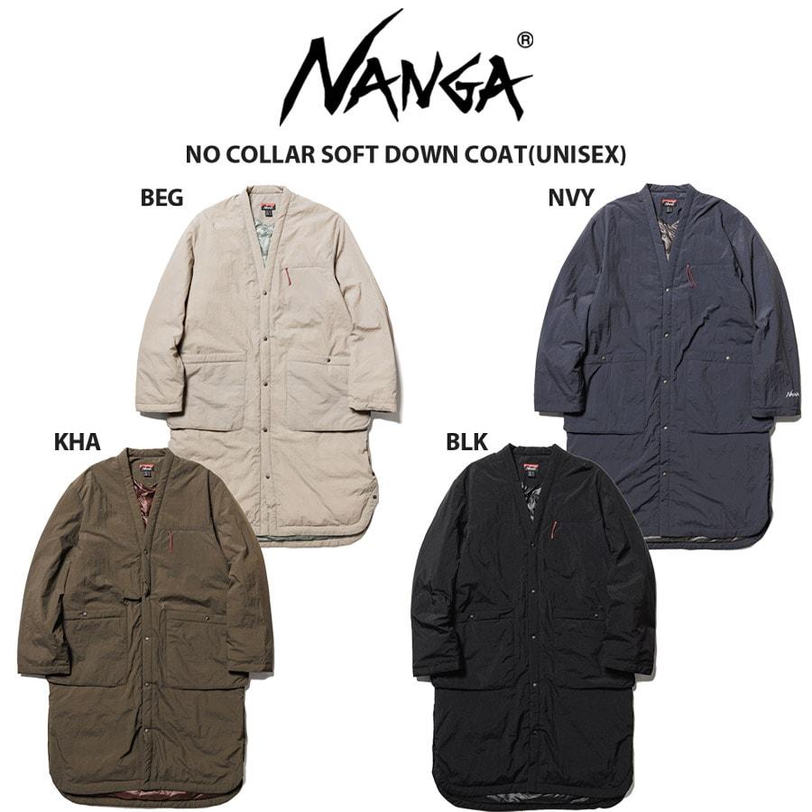 NANGA ナンガ 通販 NO COLLAR SOFT DOWN COAT(UNISEX) ノーカラーソフトダウンコード(ユニセックス) 長袖