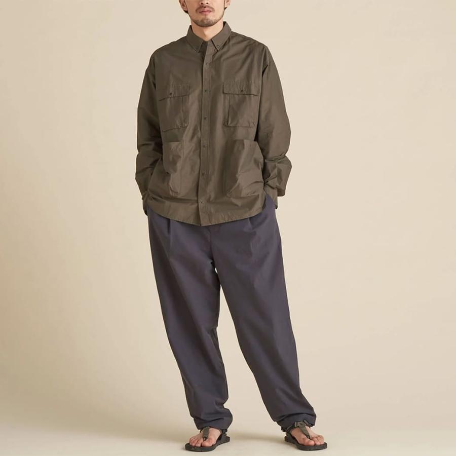 NANGA ナンガ C/N RIPSTOP CAMP SHIRT コットンナイロンリップストップ 