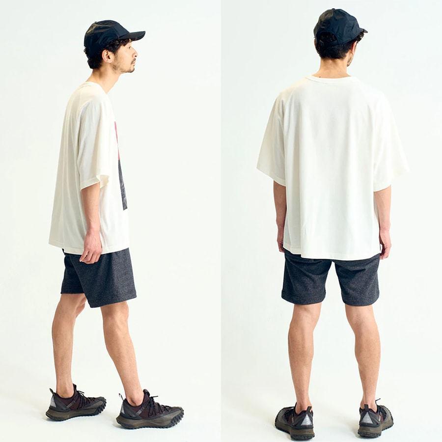 NANGA ナンガ ECO HYBRID LOOSE FIT CONTOUR MAP LOGO TEE エコハイブリッド ルーズ コントアーマップティー メンズ リサイクルコットン Tシャツ アウトドア｜selectshopmu｜04