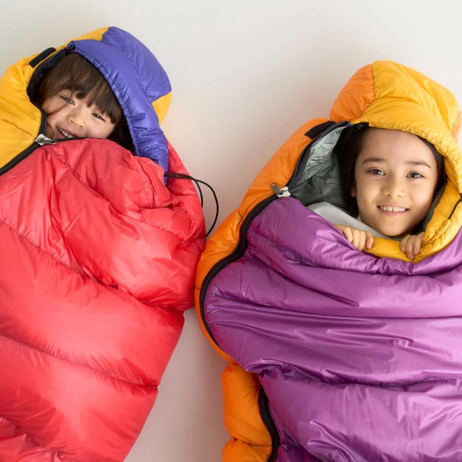 別注 NANGA 子供用シュラフ ベージュ × ブラック ナンガ キッズシュラフ キッズ スクエアフット 300 – NANGA ONLINE SHOP