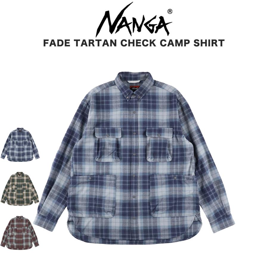 NANGA（ナンガ） FADE TARTAN CHECK CAMP SHIRT フェード タータン