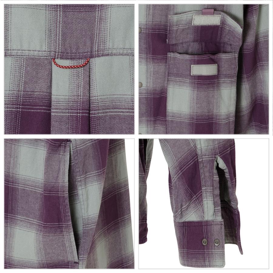 NANGA（ナンガ） OMBRE CHECK W PK BOX SHIRT オンブレチェック ダブル