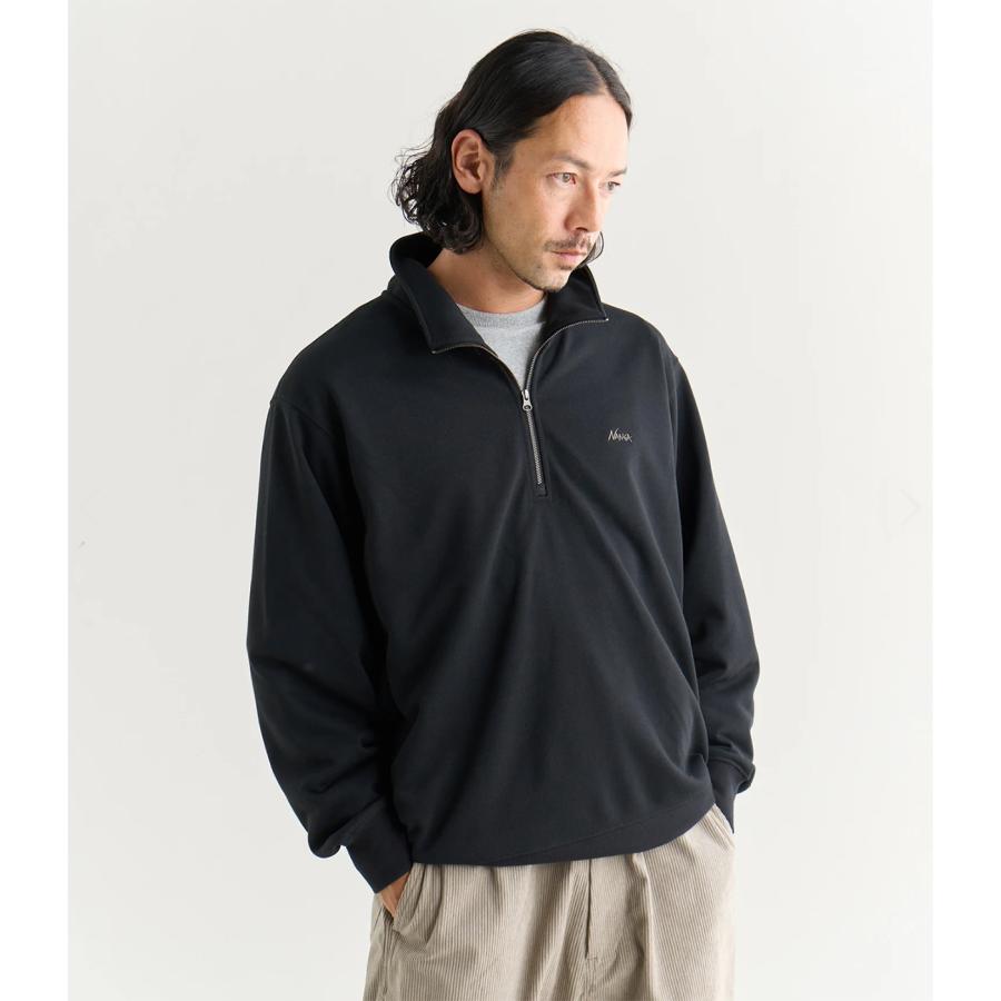 希少　Dunlop セガサミーカップ限定　ハーフジップ・ワイド ナイロンベストL NANGA（ナンガ） DRY MIX TERRY HALF ZIP SWEAT ドライミックス テリー