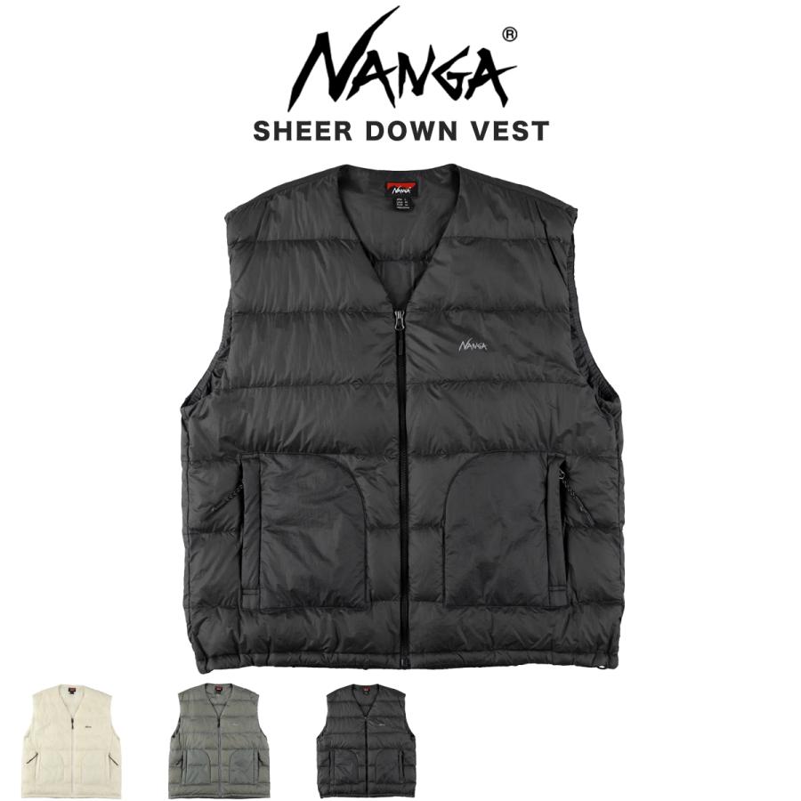 NANGA（ナンガ） SHEER DOWN VEST(MEN) シアーダウンベスト アウトドア