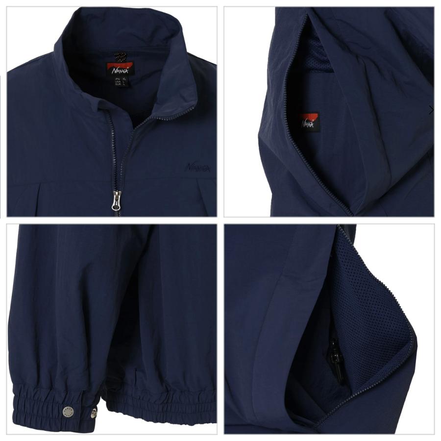 ナンガ NYLON TUSSER TRACK JACKET ナイロンタッサー トラックジャケット n2600-1a131a アウトドアウェアー アウター 軽量 キャンプ 撥水加工 NANGAの画像