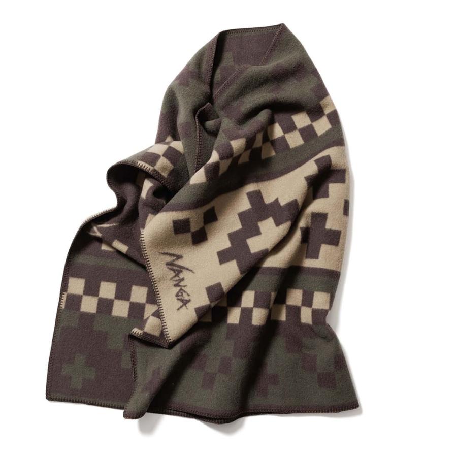 NANGA ナンガ NANGA FOLK (CHECKERANDCROSS)BLANKET / フォークチェッカー＆クロスブランケット 毛布 ケープ｜selectshopmu｜06