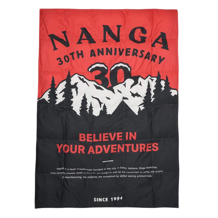 未使用 NANGA ナンガ 30周年記念デザイン ダウンブランケット シングル NANGA（ナンガ） NANGA 30TH ANNIVERSARY DOWN BLANKET SINGLE