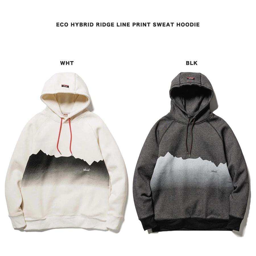 NANGA ナンガ 通販 ECO HYBRID RIDGE LINE PRINT SWEAT HOODIE エコハイブリッドリッジラインプリントスウェットフーディー｜selectshopmu｜02