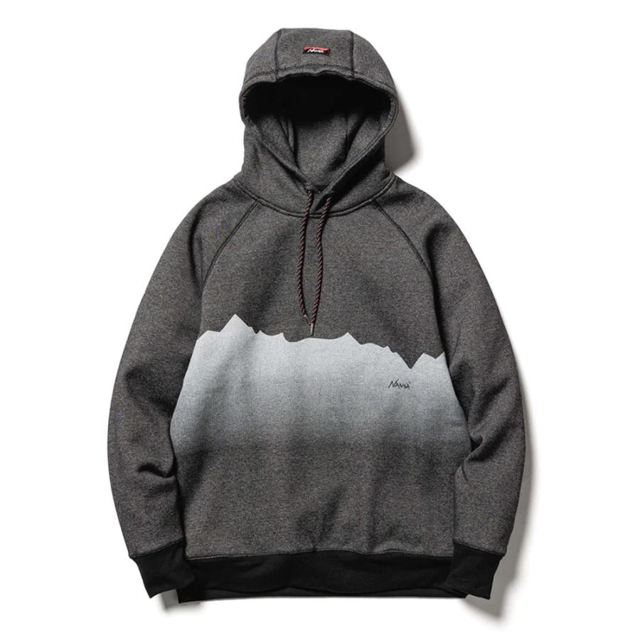 NANGA ナンガ 通販 ECO HYBRID RIDGE LINE PRINT SWEAT HOODIE エコハイブリッドリッジラインプリントスウェットフーディー｜selectshopmu｜08