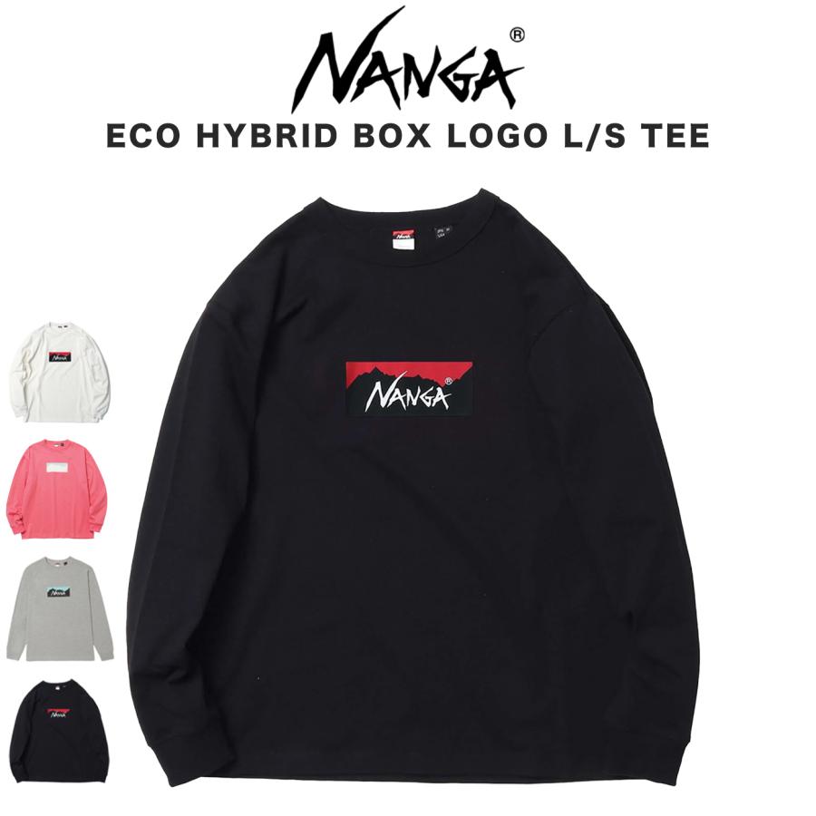 NANGA ナンガ ECO HYBRID BOX LOGO L/S TEE エコハイブリッド NANGA ナンガ ECO HYBRID BOX LOGO L/S TEE エコハイブリッド