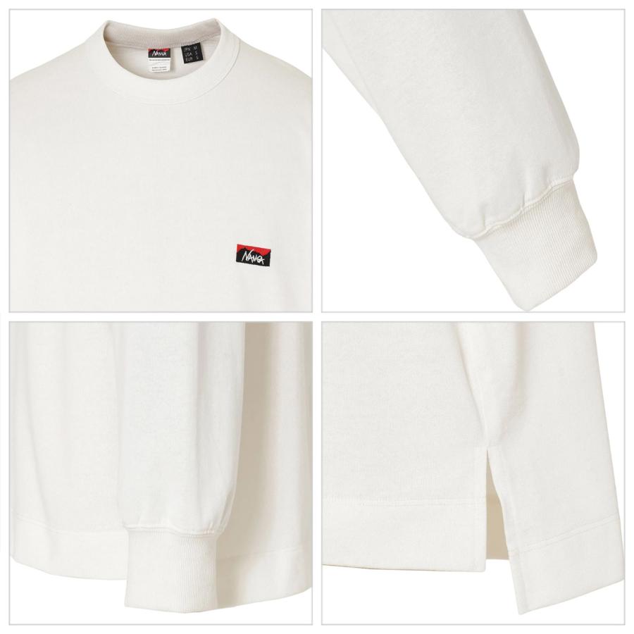 NANGA ナンガ ECO HYBRID BOX LOGO EMBROIDERY L/S TEE エコ
