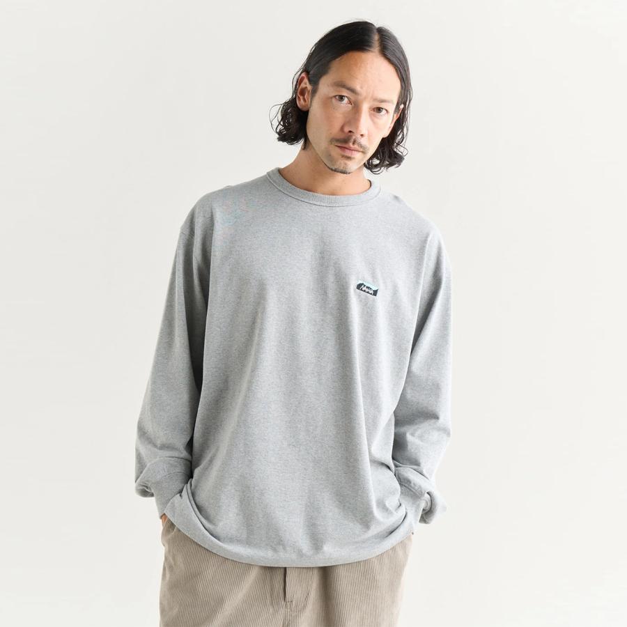 NANGA ナンガ ECO HYBRID BOX LOGO EMBROIDERY L/S TEE エコ