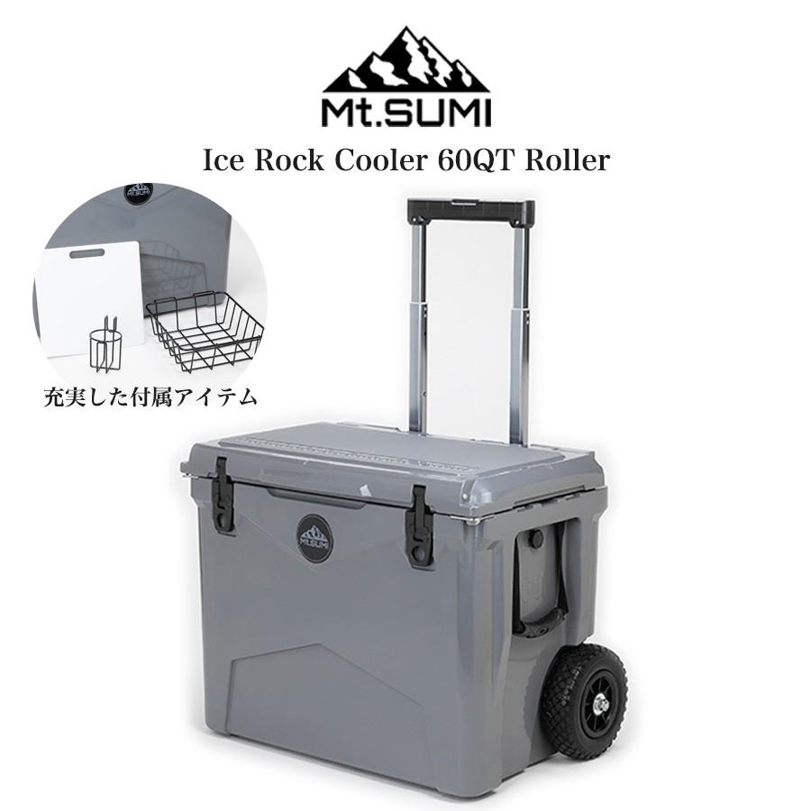 Mt.SUMI (マウントスミ) アイスロッククーラー 60QT ローラー 56.8L 