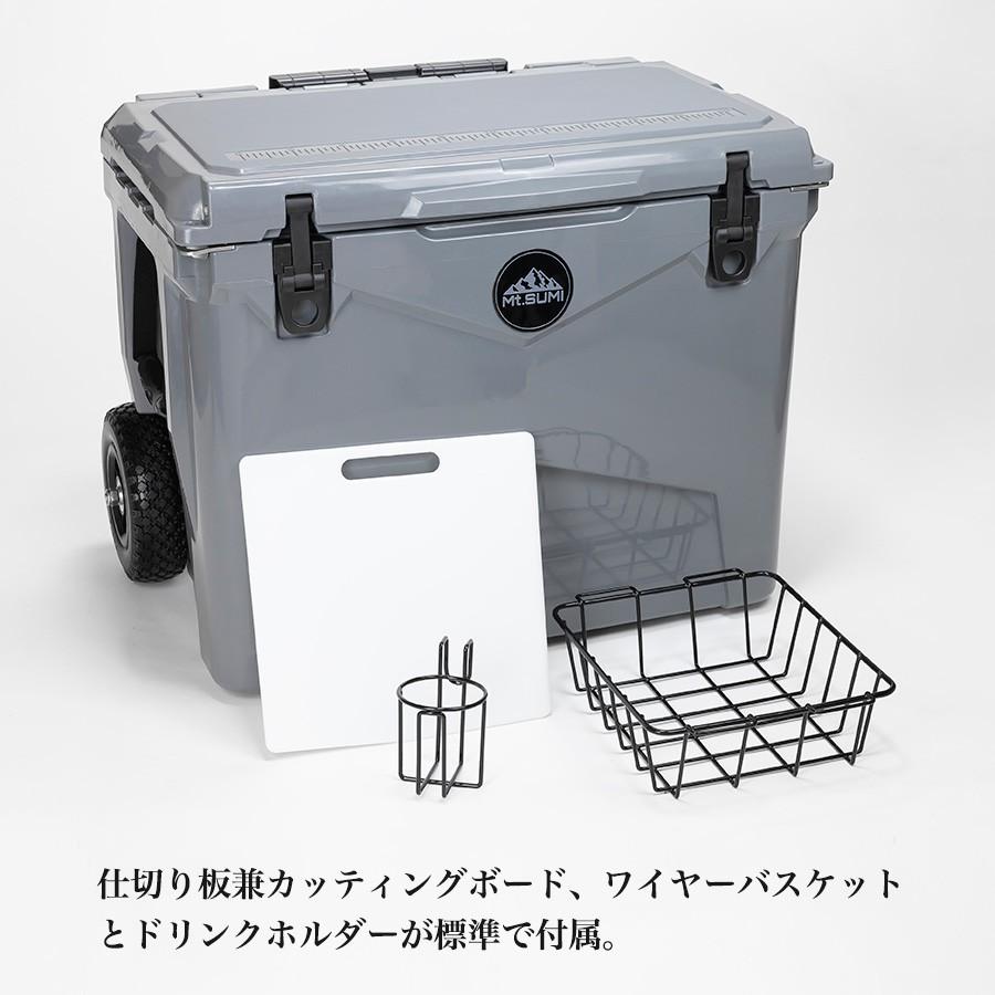 Mt.SUMI (マウントスミ) アイスロッククーラー 60QT ローラー 56.8L  ファミリーキャンプ グループキャンプ向け BBQ アウトドアイベント爆買の画像