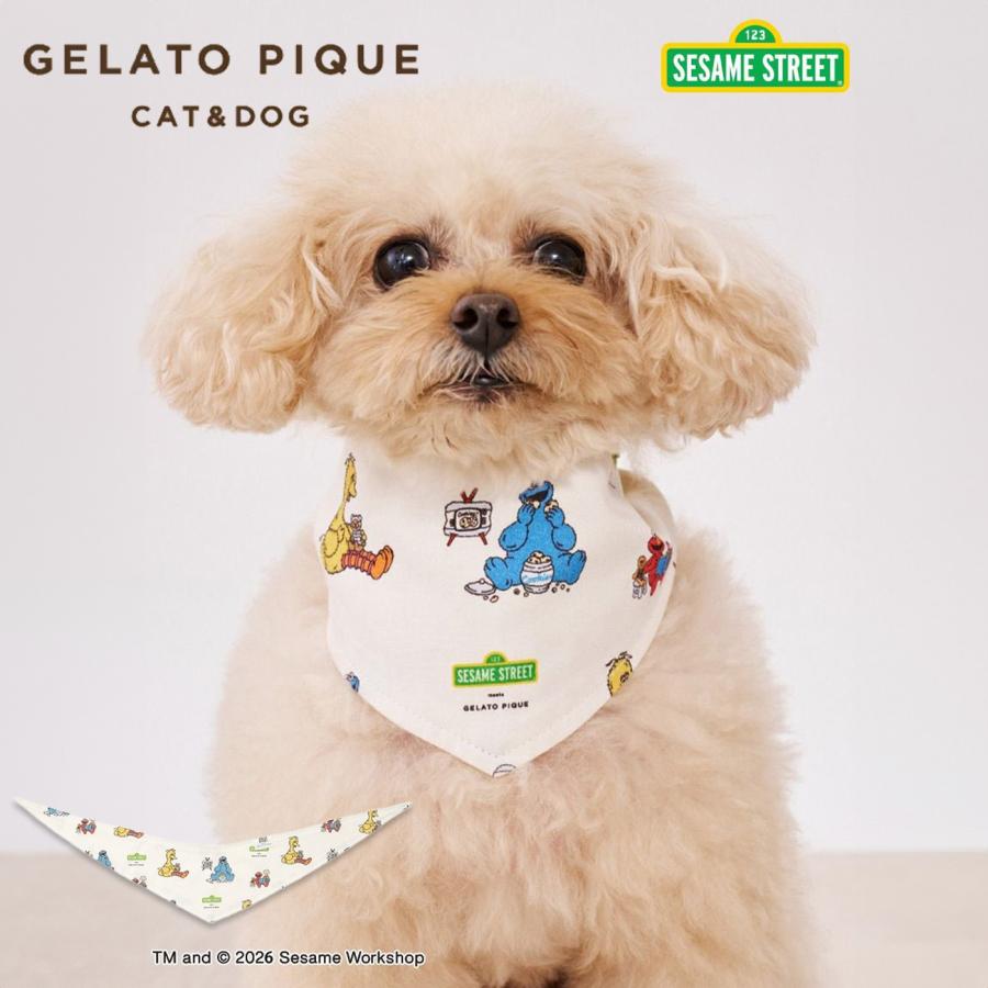 gelato pique（ジェラートピケ） CAT＆DOG SESAME STREET バンダナ