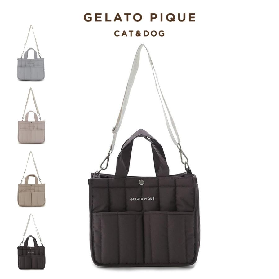 gelato pique（ジェラートピケ） CAT&DOG キルティングお散歩バッグM