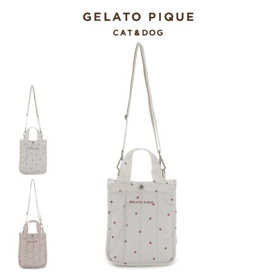 gelato pique（ジェラートピケ） CAT&DOG ストロベリーキルティングお
