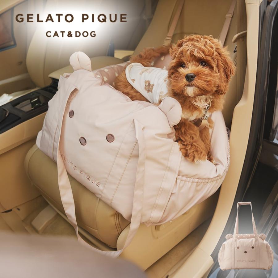 GELATO PIQUE ストライプ犬用ベッド gelato pique（ジェラートピケ） CAT&DOG ベアモチーフドライブベッド