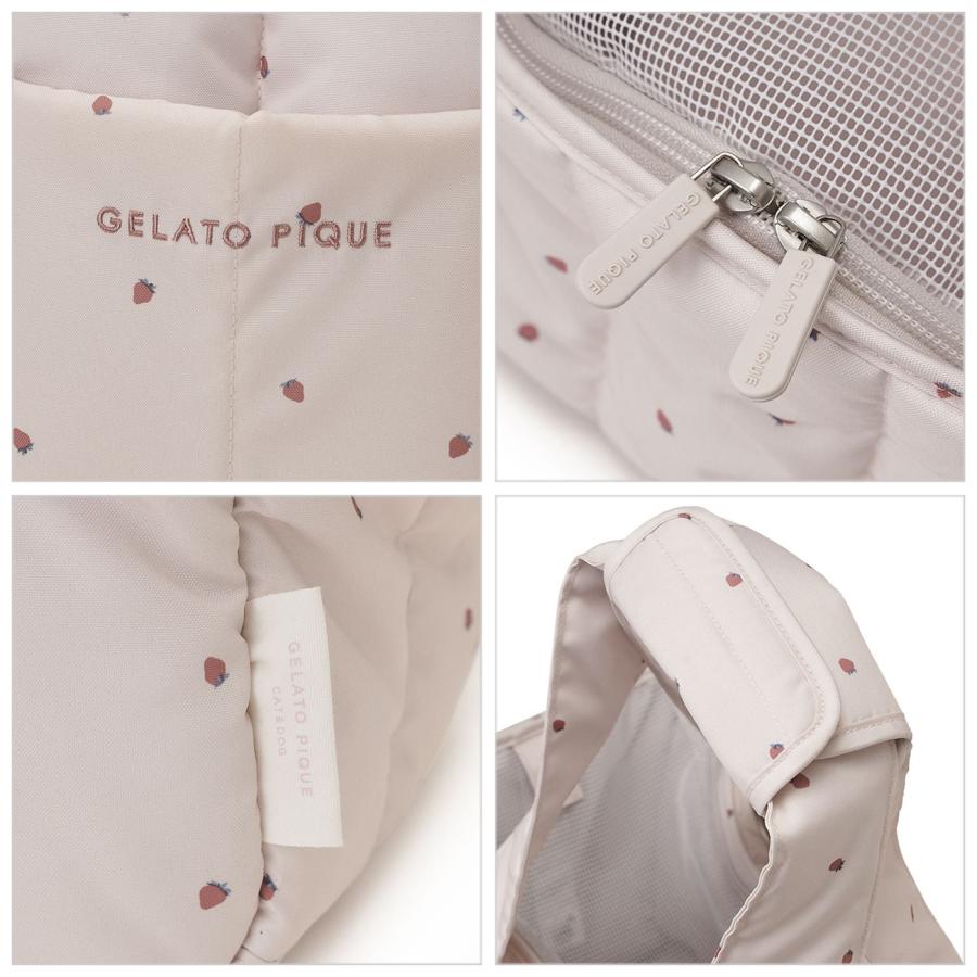 jelato pique ピンク いちご柄 キャリーバッグ ペット用 未使用 jelato pique ピンク いちご柄 キャリーバッグ ペット用 未使用