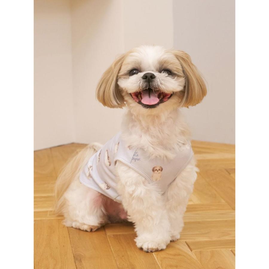 gelato pique（ジェラートピケ） CAT&DOG シーズー柄プルオーバー