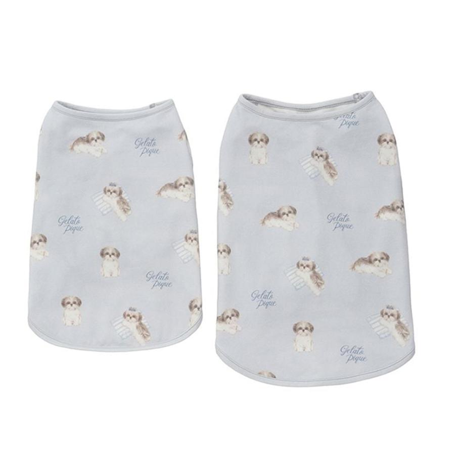 gelato pique（ジェラートピケ） CAT&DOG シーズー柄プルオーバー