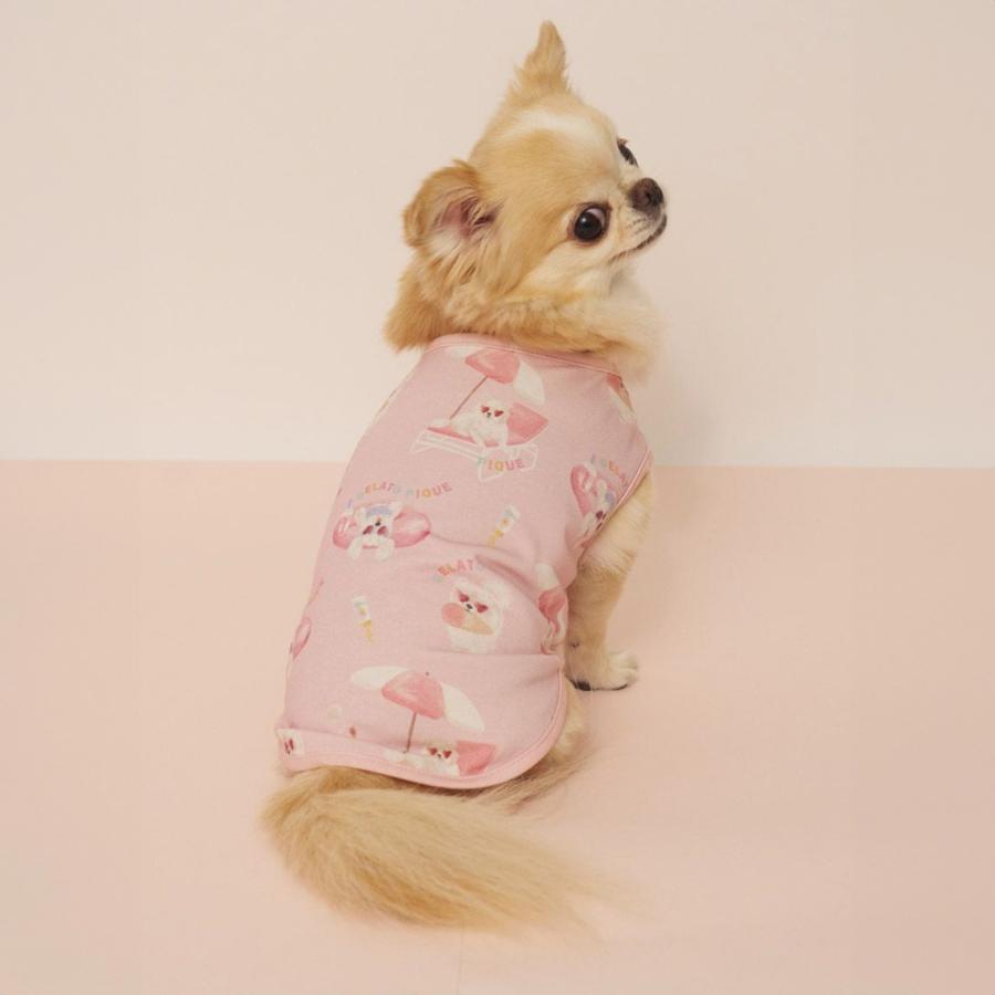gelato pique（ジェラートピケ） CAT&DOG 接触冷感 ビーチ マルチーズ