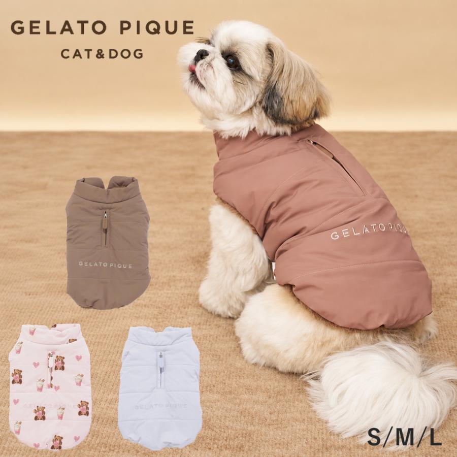 ジェラートピケ gelato pique CAT＆DOG 中綿ベスト pagg264710 ジェラピケ