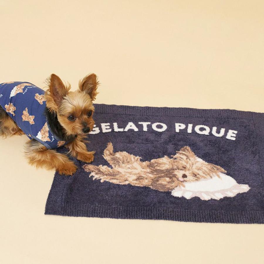 新品同様gelato pique 犬デザイン ブランケット gelato pique（ジェラートピケ） CAT&DOG ヨークシャーテリア柄