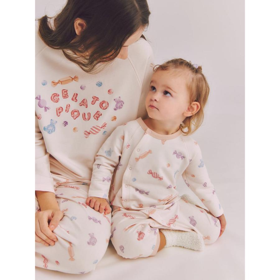 gelato pique（ジェラートピケ） ベビー BABY キャンディ柄ロンパース